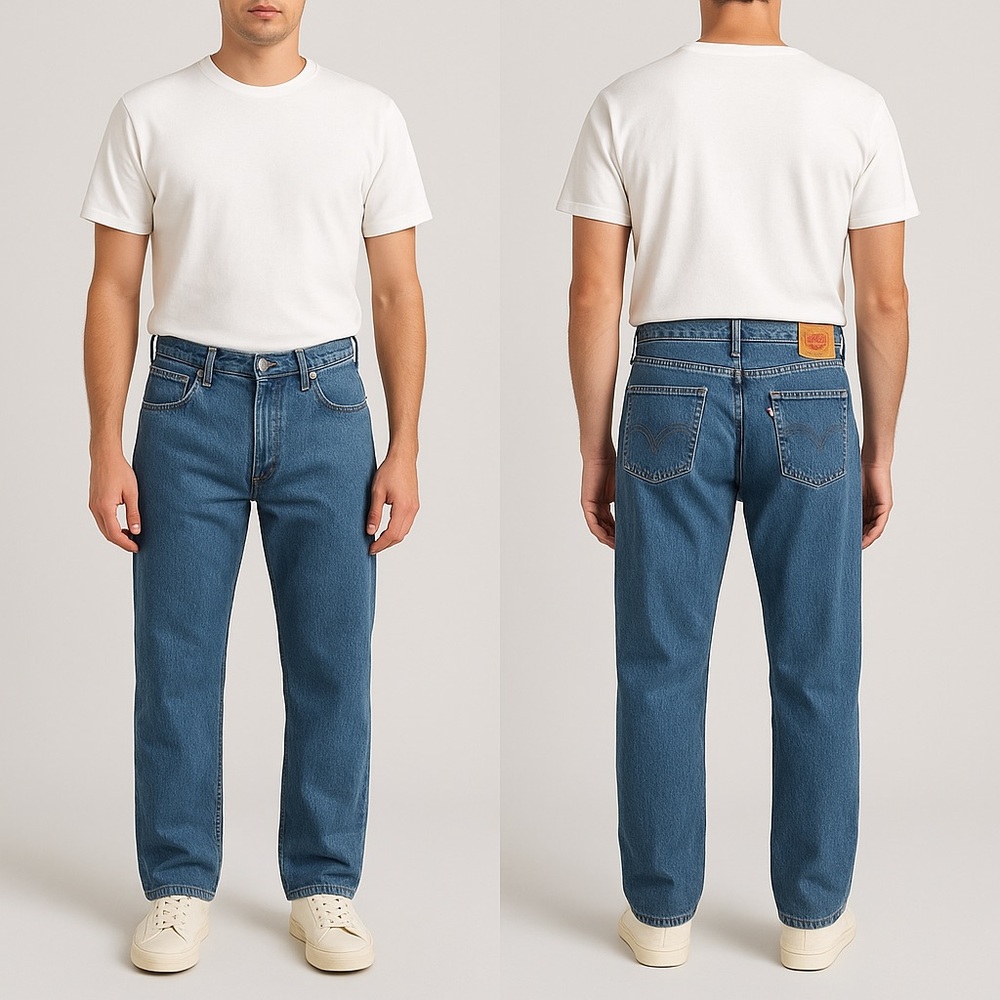 Levi's 550 Relaxed Fit Straight Leg Jeans Mens Size 40 x 32 Denim Y2K 2006 USA